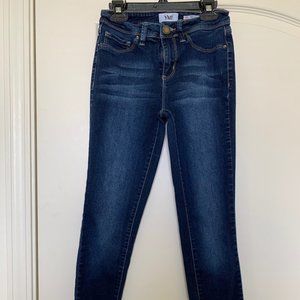 YMI Skinny Leg High Waisted Dark Blue Jeans
